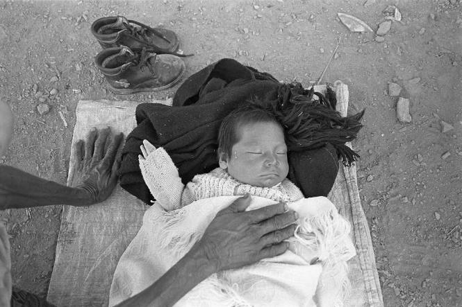 Bebe Durmiendo, Oaxaca, Mexico, from the "Women of Clay" series