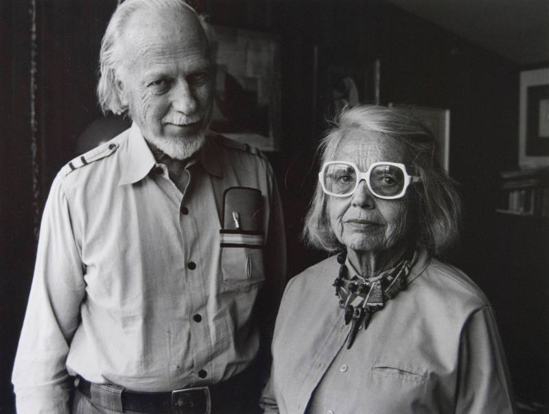 Charles Mattox Sculpture with his Wife Dorothy