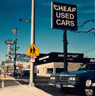 Dunn-Rite Used Car Lot, Cheap Used Cars Sign, from Changing Chicago