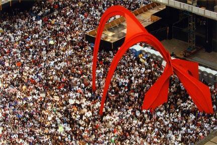 A Sea of Humanity, Estimated at 100,000 People, Assemble in Federal Plaza to Support Immigration Rights, March 10, 2006