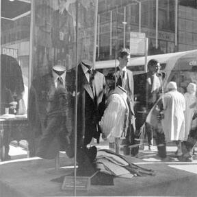 Headless Yuppies, Adams and State, Chicago (Homage to Eugene Atget), from Changing Chicago