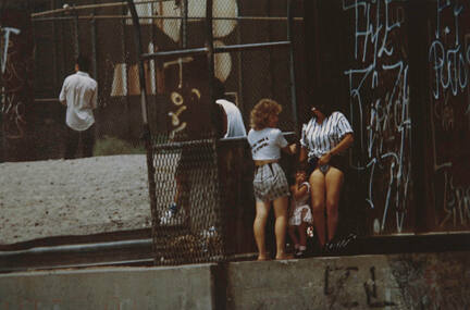 Girls at the Black Bridge, Juarez, Mexico