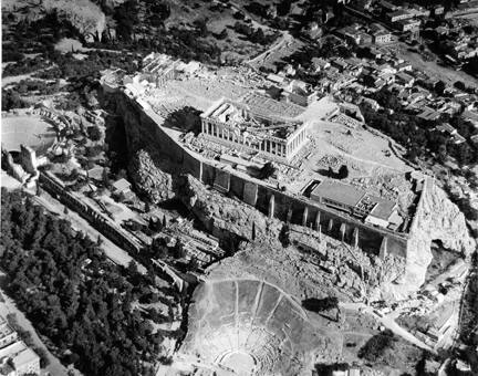 Overview Acropolis, Athens, Greece