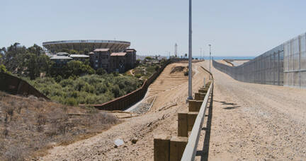 Triple Layer Fencing Near Tijuana/San Ysidro, from the "Working the Line" series