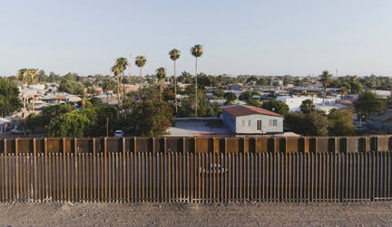 Bollard Fence, Los Algodones, Baja, California, from the "Working the Line" series