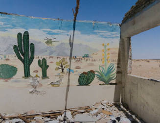 Mural (with border fence), Sence, from the "Working the Line" series