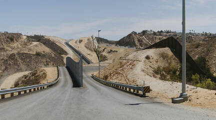 Border Fencing, Goat Canyon Near Tijuana/San Ysidro, from the "Working the Line" series