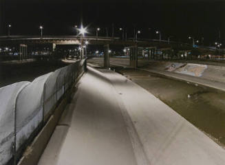 Rio Grande and Paso del Norte International Bridge, El Pasol, Juárez, from the "Working the Line" series