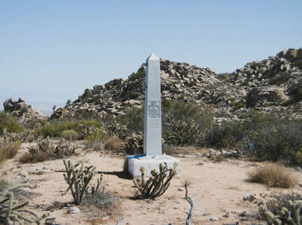 Border Monument No. 231, N 32° 37.181' W 116° 05.493,' from the "Working the Line" series