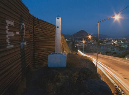 Border Monument No. 244, N 32° 34.624' W 116° 37.214', from the "Working the Line" series