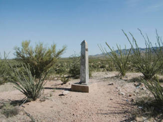 Border Monument No. 142, N 31° 31.205' W 111° 39.676', from the "Working the Line" series