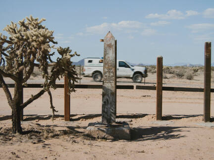 Border Monument No. 156, N 31° 44.625 ' W 112° 22.438', from the "Working the Line" series