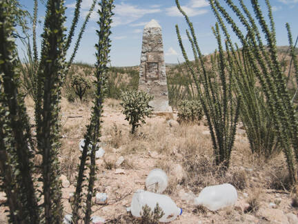 Border Monument No. 103, N 31° 27.385 ' W 111° 27.687', from the "Working the Line" series