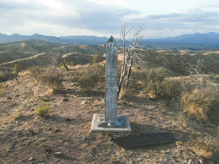 Border Monument No. 126, N 31° 19.928 ' W 111° 04.217', from the "Working the Line" series