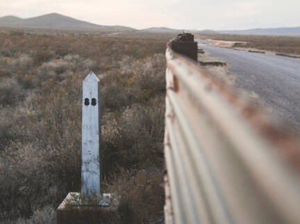 Border Monument No. 88, N 31° 20.048' W 109° 44.442', from the "Working the Line" series