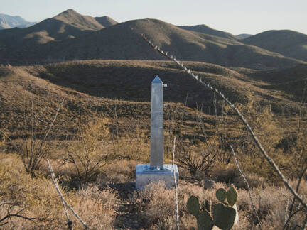 Border Monument No. 74, N 31° 19.965' W 109° 07.701', from the "Working the Line" series