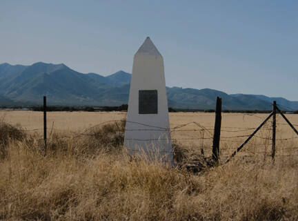 Border Monument No. 66, N 31° 19.937' W 108° 48.797', from the "Working the Line" series