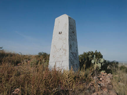 Border Monument No. 32, N 31° 47.025' W 107° 57.317', from the "Working the Line" series