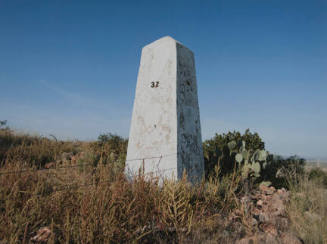 Border Monument No. 32, N 31° 47.025' W 107° 57.317', from the "Working the Line" series