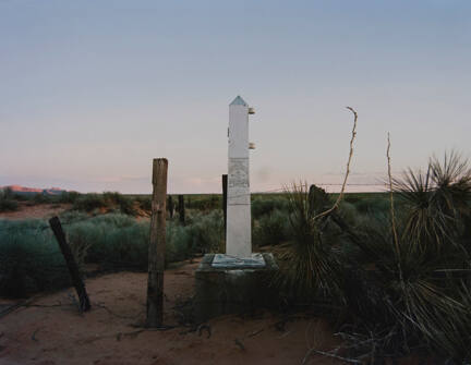 Border Monument No. 4, N 31° 47.034' W 106° 39.738', from the "Working the Line" series