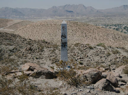 Border Monument No. 2A, N 31° 47.033' W 106° 32.992', from the "Working the Line" series