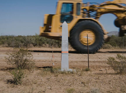 Border Monument No. 36, N 31° 47.024' W 108° 05.902', from the "Working the Line" series