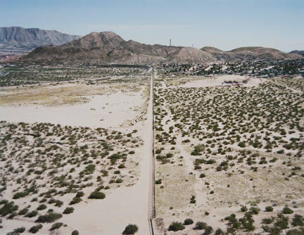 U.S.-Mexico Border, Looking east toward El Paso/Juárez, from the "Working the Line" series