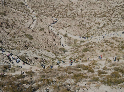 Pilgrimage, Mount Cristo Rey, New Mexico, from the "Working the Line" series