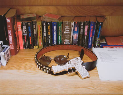 Trophy Belt and Novels, FOB Camp Desert Grip, Arizona, from the "Working the Line" series