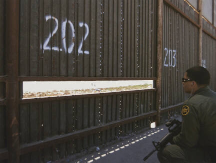 Along the Tijuana River, San Ysidro, California, from the "Working the Line" series