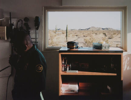 Security Check, FOB Camp Desert Grip, Arizona, from the "Working the Line" series