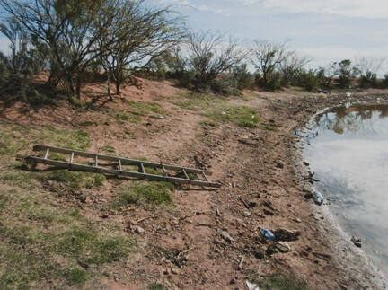 Cattle Tank/Lay-up Site (with ladder), Sonora, from the "Working the Line" series