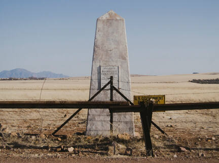 Border Monument No. 106, N 31° 19.978' W 110° 27.575' (North View), from the "Working the Line" series