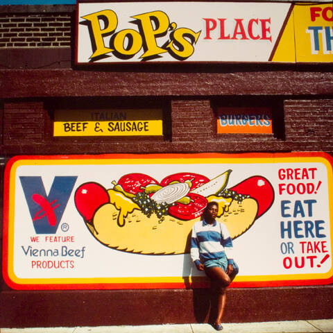 Pop's Place (with girl), from the "Hot Dog Stands" series and Changing Chicago