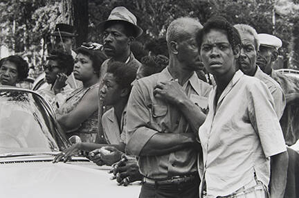 Birmingham, Alabama, 1963, Crowds Wait Along the Funeral Route of the Girls Murdered in the 16th Street Baptist Church Bombing