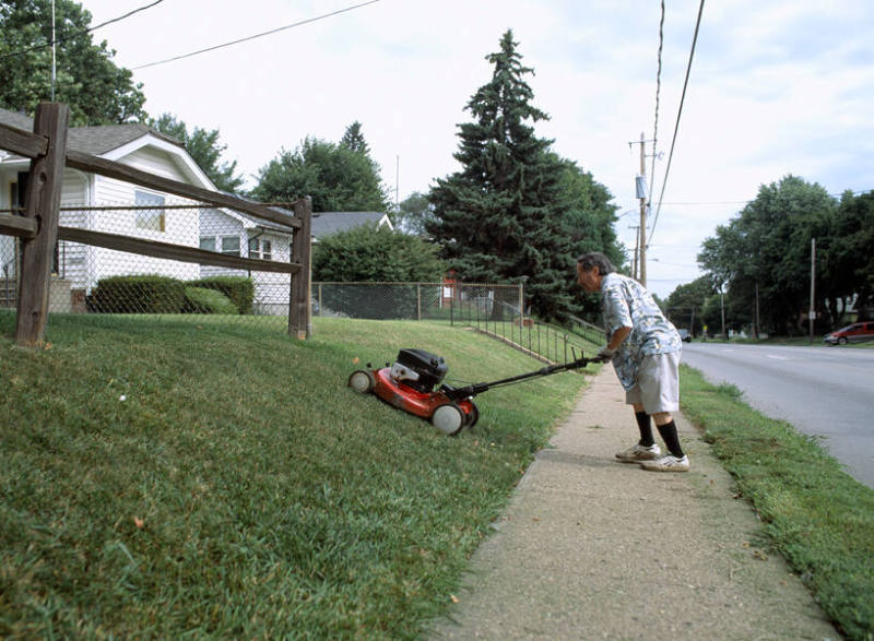 Des Moines, Iowa, from the Mowing the Lawn portfolio