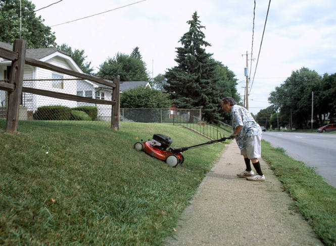 Des Moines, Iowa, from the Mowing the Lawn portfolio