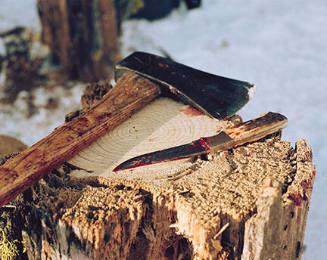 Bloody Knife with Ax, from the "Lick Creek Line" series