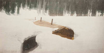 Colorado, Miner's Cabin in Winter