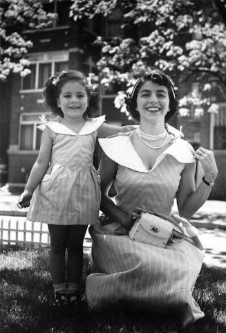 Florence and Jane dressed alike for a Life Magazine lunch at Fritzel’s Restaurant downtown. There Jane was enchanted meeting in real life, her then -- favorite TV characters, Kukla, Fran and Ollie