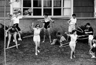 When the hula hoop craze hit I was assigned to do the Chicago segment by Life. Florence is at top right. The little girl, Lauren, is now a grandma.