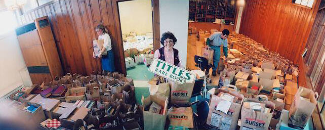 Highland Park experienced record flooding in 2006, ruining 3000 of Florence’s books and impelling her to move. She characteristically accepted her loss, saying, “The only reason they were in the basement was I couldn’t sell them upstairs.” This gung ho spirit colored her entire personality.