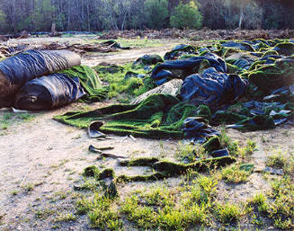 Turf Soccer Field After Flood, Asheville, North Carolina