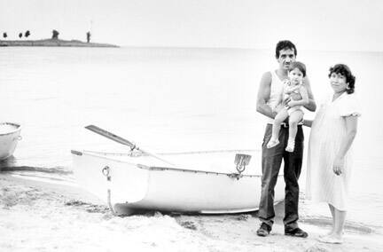 A Couple and Their Baby at Calumet Park, July 8, 1987, from Changing Chicago