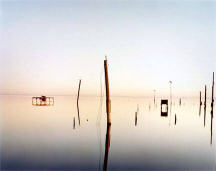 Salton Sea with T.V. Antennae