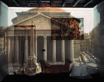 Camera Obscura: The Pantheon in Hotel Albergo del Sole, Room #111, Rome, Italy