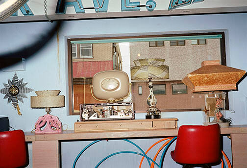 Untitled (Room with Old TV, Lamps, Wildwood, New Jersey)