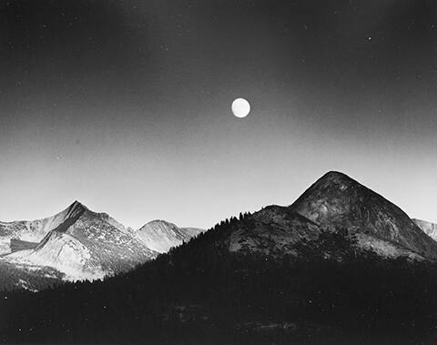 Moonrise from Glacier Point, Yosemite National Park, California