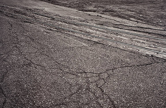 Track Structure Texas & Pacific El Paso, Bassetts Mills Ave. Railroad Yard, from "The Renaissance Society Photography Portfolio"