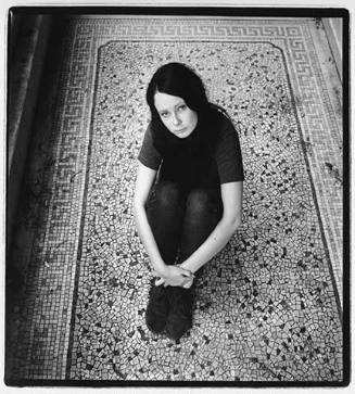 Girl on Mosaic Floor, from the "Haight Street: Ohio to San Francisco" portfolio